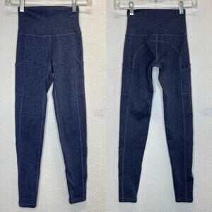 Offline By Aerie Blue Leggings High rise long inseam, blue, Size XS, athletic.